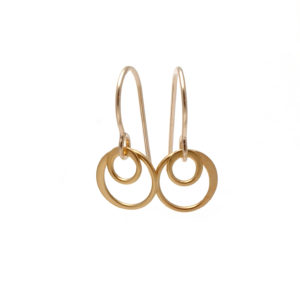 14K Gold Filled and Sterling Silver Circle Earrings – Soasa Designs